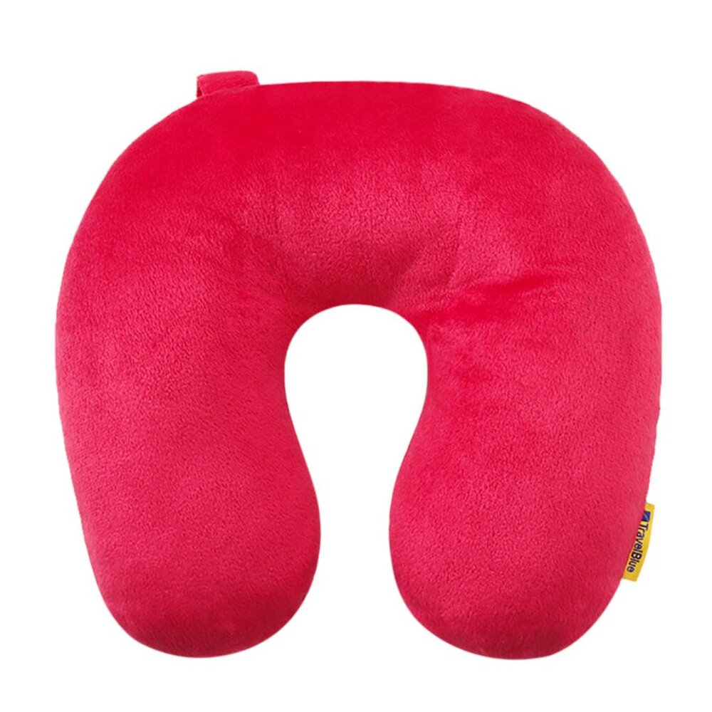 Memory Foam Travel Pillow for Airplanes Neck Pillow for Traveling Cover Pink